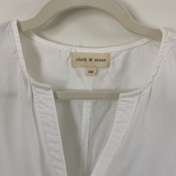 CLOTH & STONE Bright White Tencel Sleeveless Dress - Picture 3 of 5